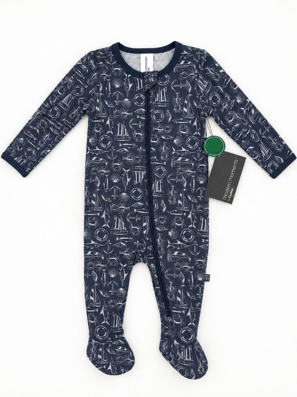 Infants Two-Way Zip Sleep 'N Play Footed Pajamas Size Newborn NWT Gerber
